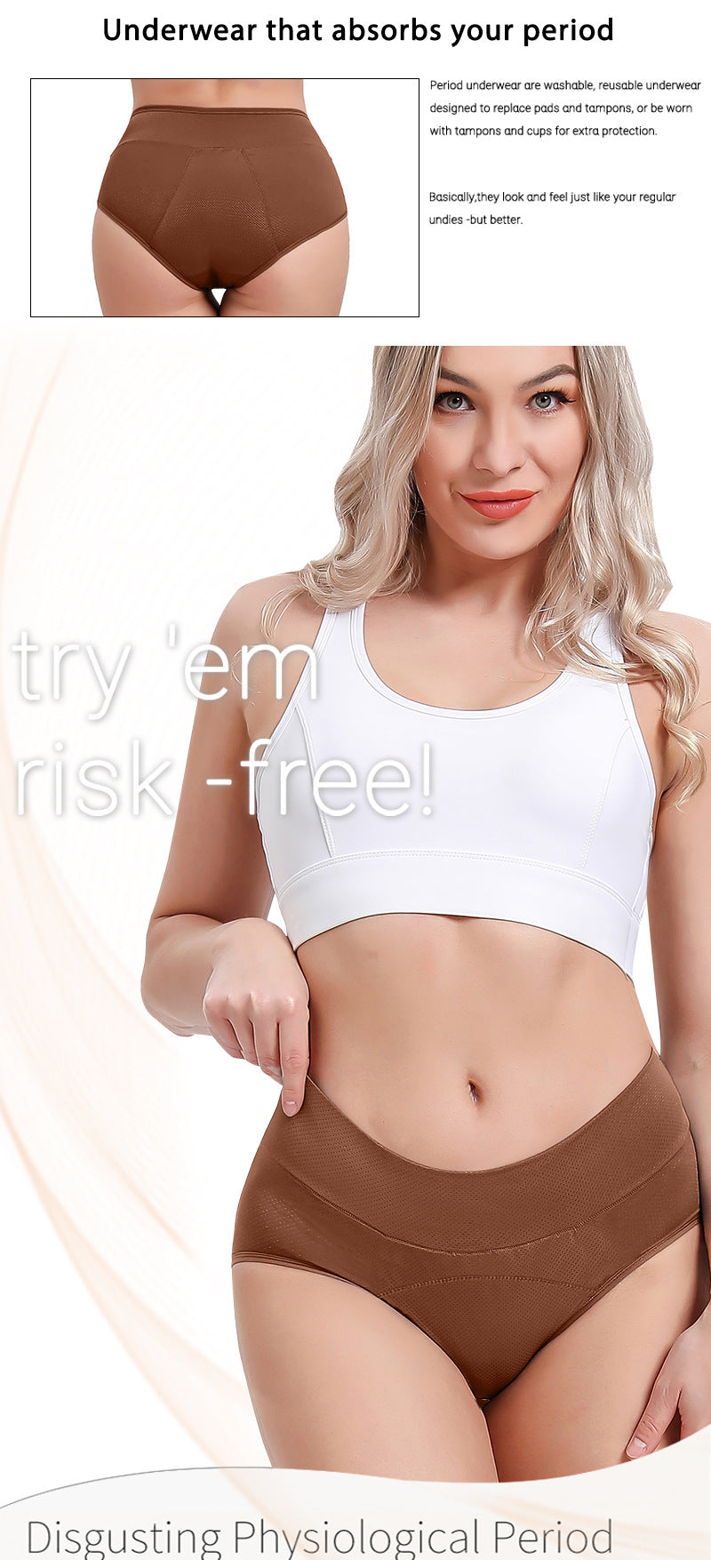 Sanliva Everyday Hero Periodenunterwäsche Apricot