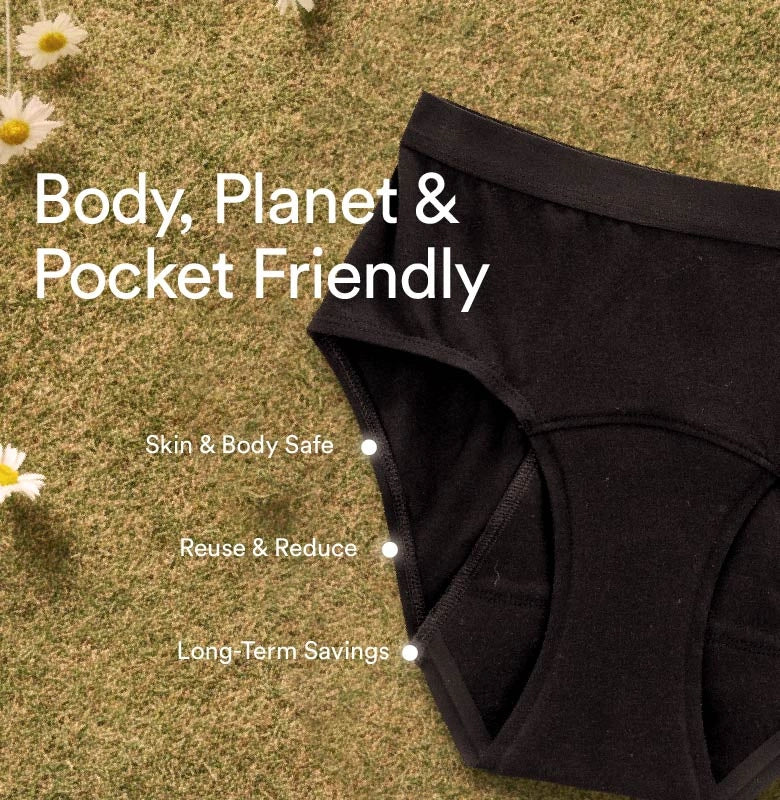 Everyday Hero Period Underwear/Cotton | High-Rise | Blush Red